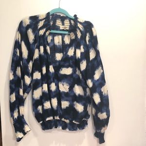 Anthropologie tie dye blouse